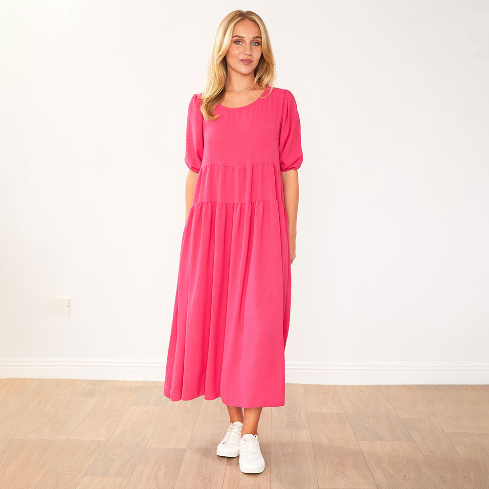 Pamela Dress (Fuchsia)