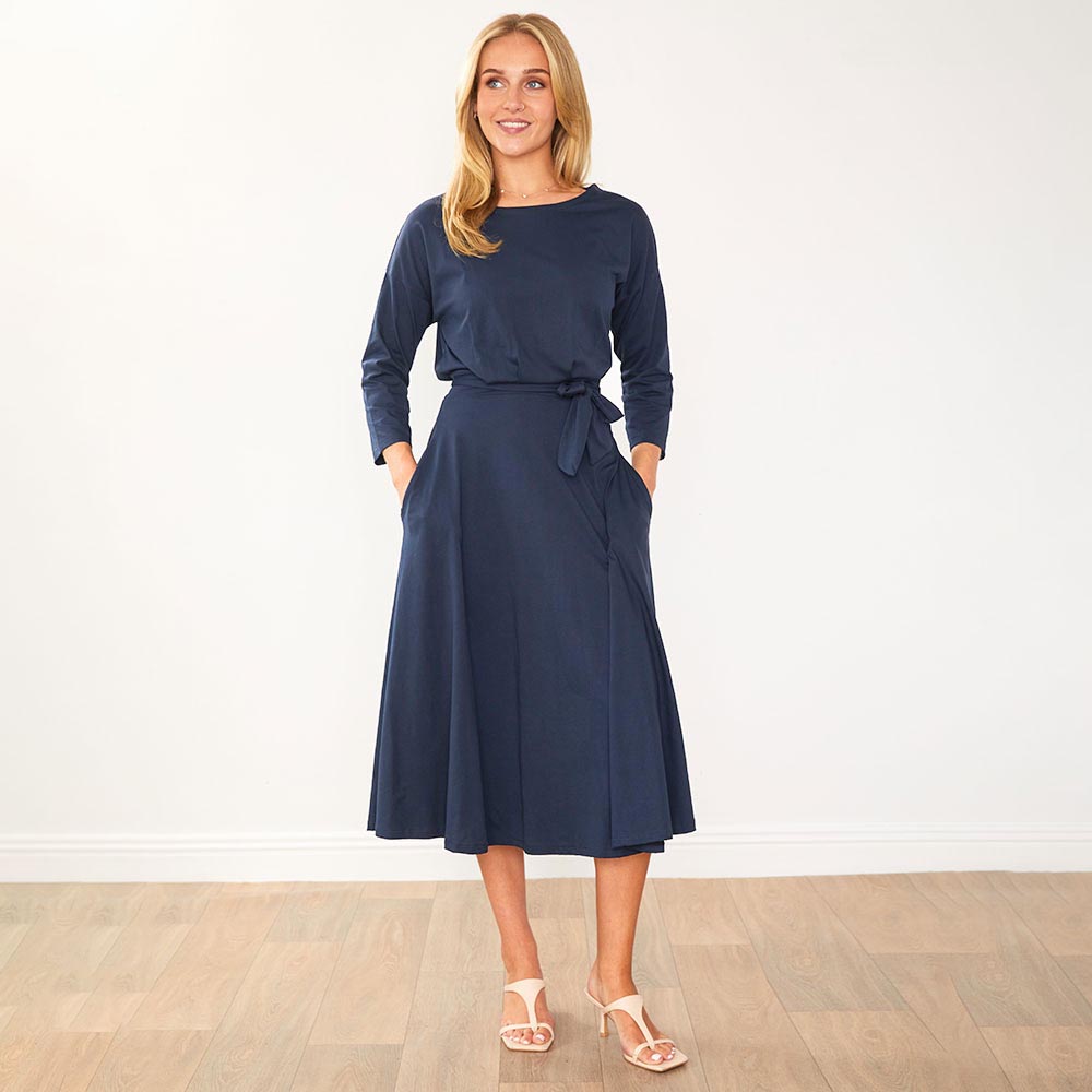 Nessa Dress (Navy)