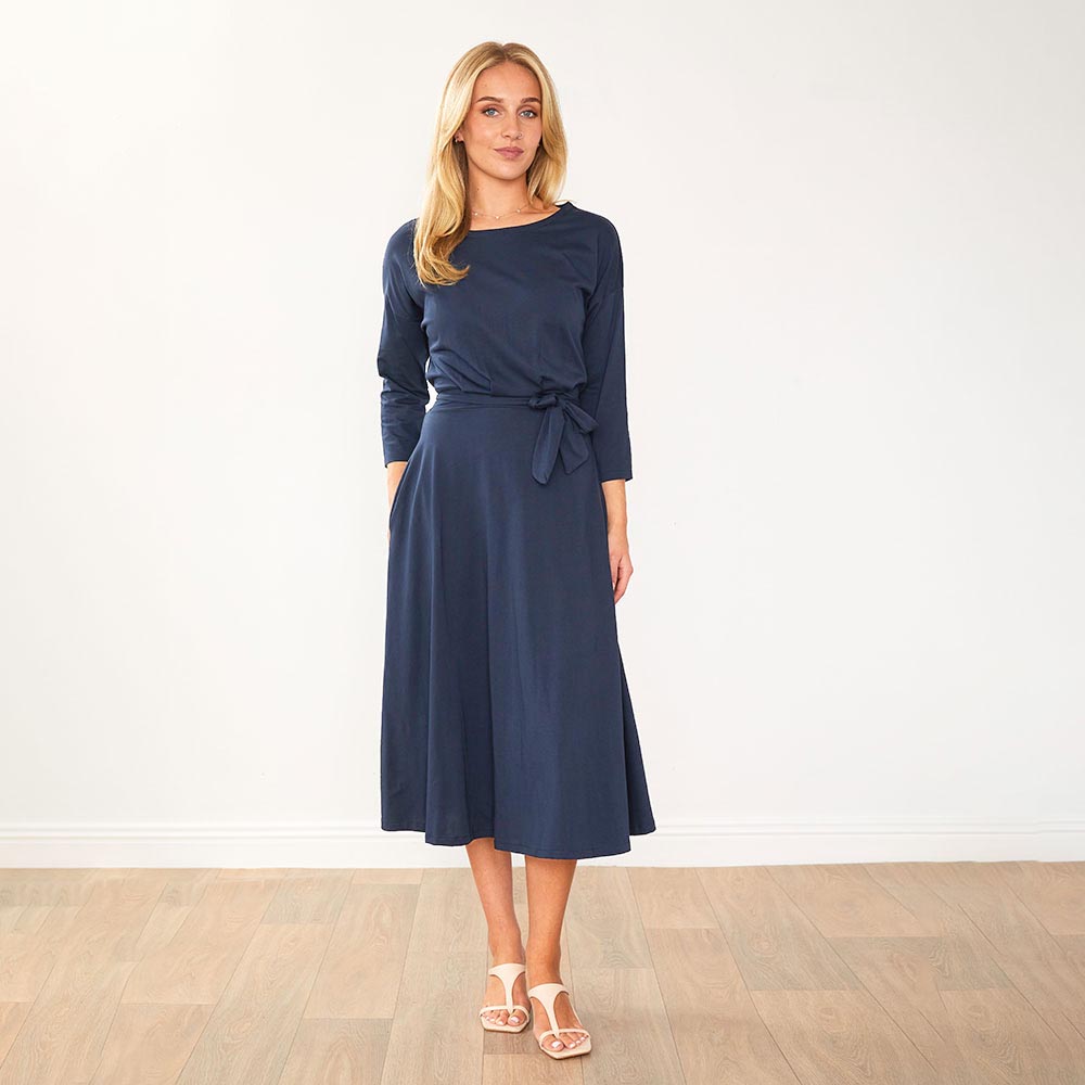 Nessa Dress (Navy)