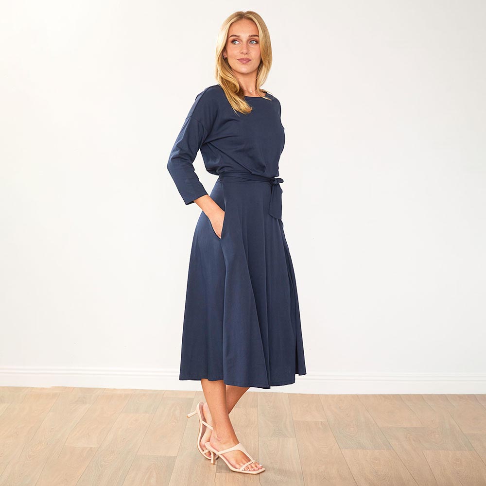 Nessa Dress (Navy)