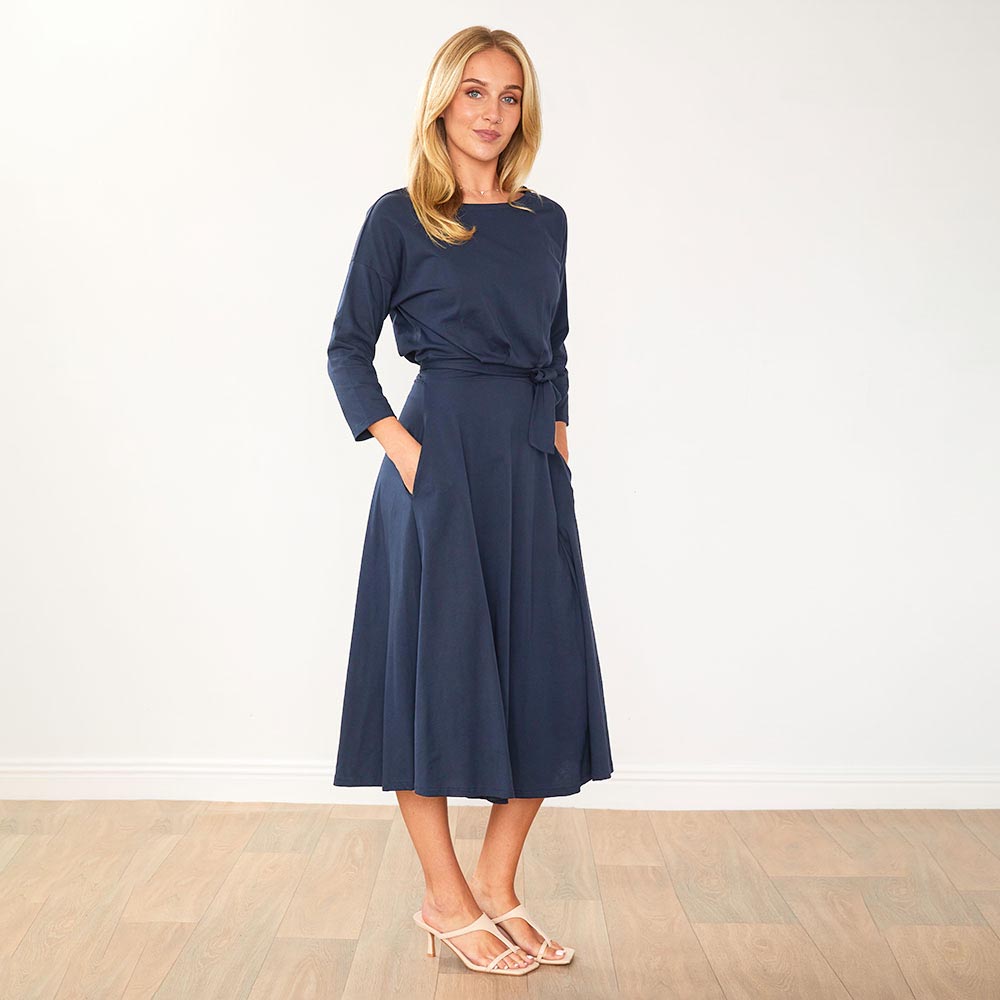 Nessa Dress (Navy)