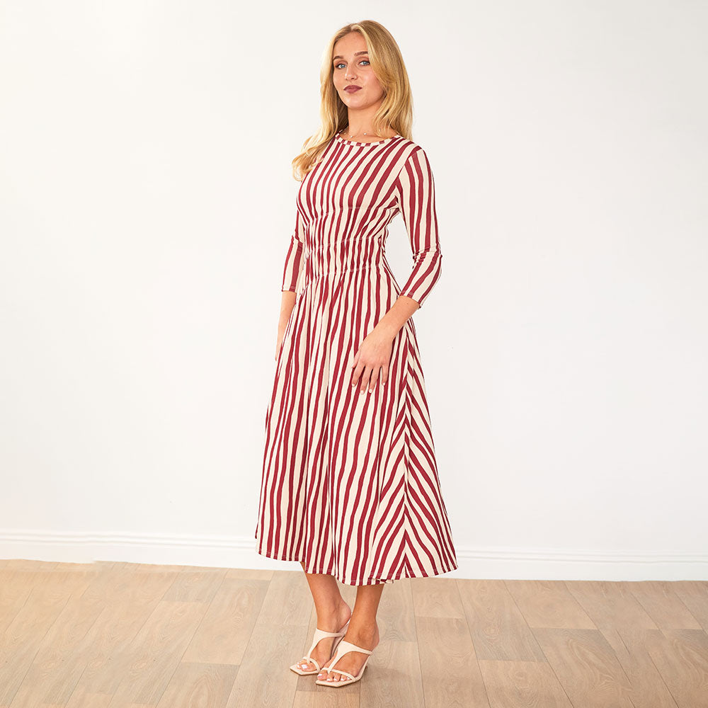 Cooper Dress (Red Stripe)