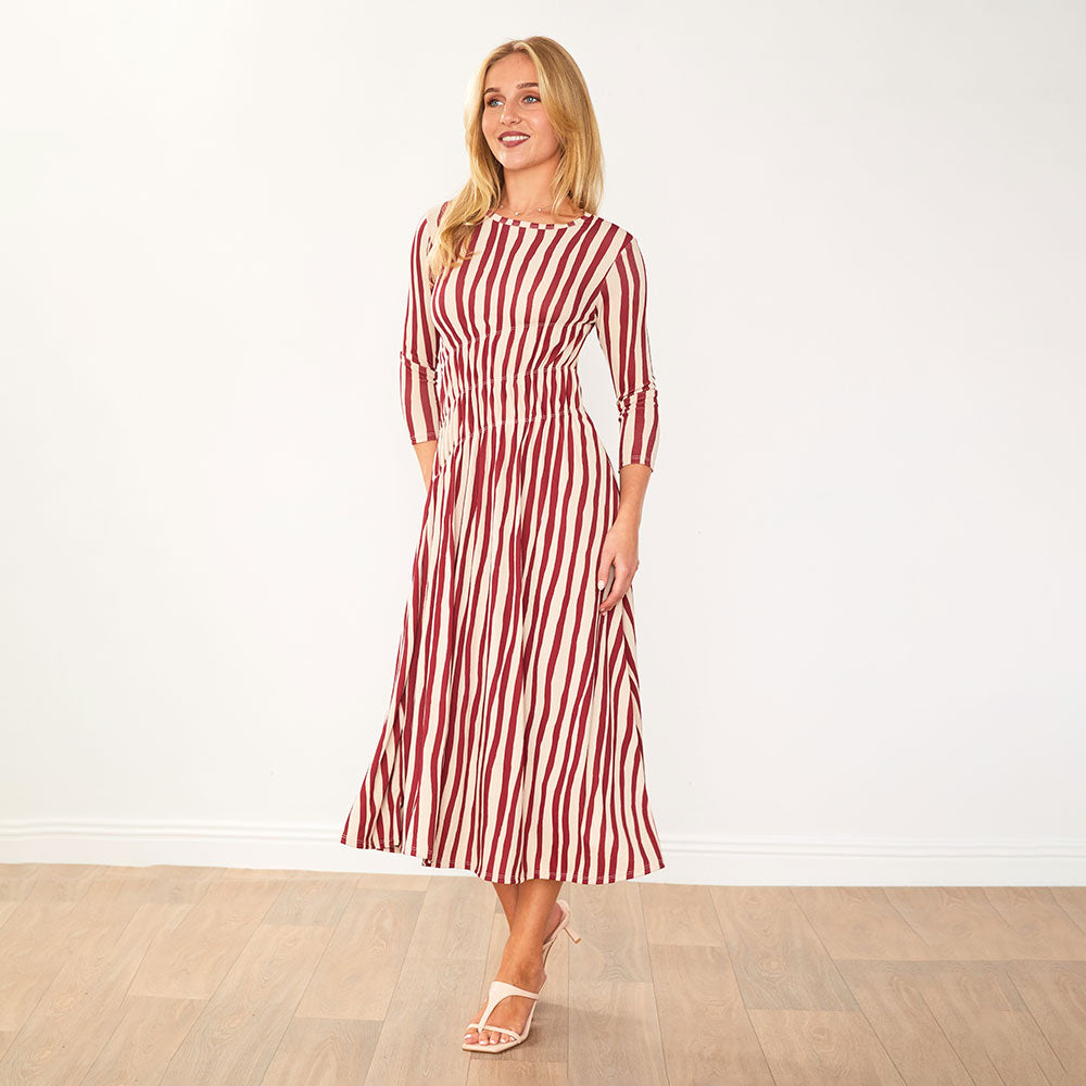 Cooper Dress (Red Stripe)