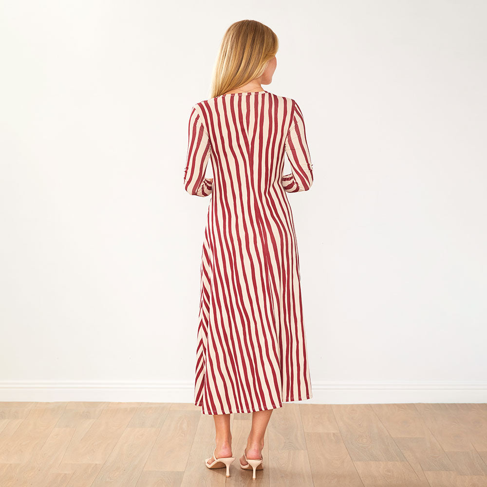 Cooper Dress (Red Stripe)