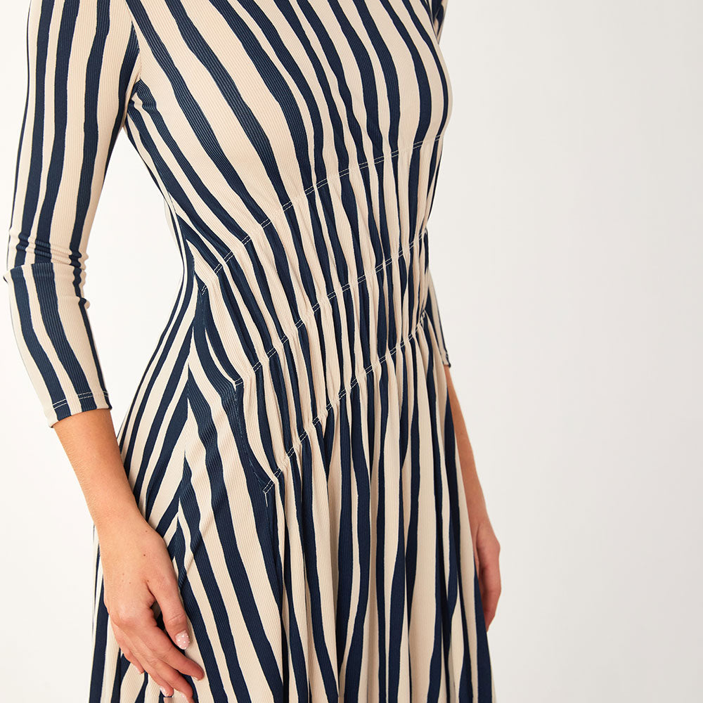 Cooper Dress (Navy Stripe)