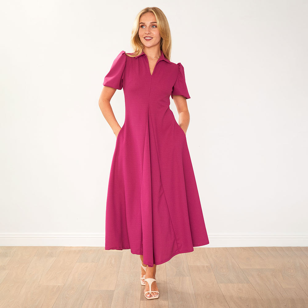 Hazel Dress (Berry)
