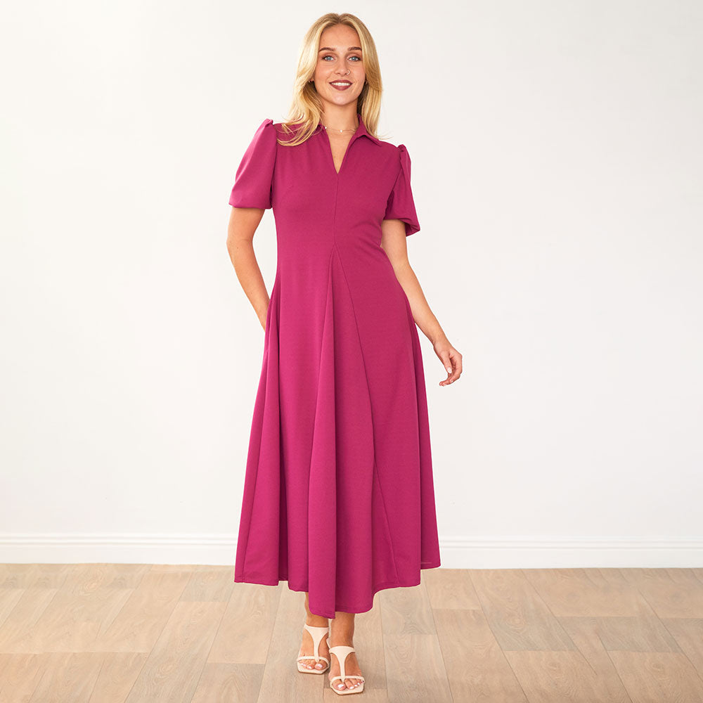 Hazel Dress (Berry)