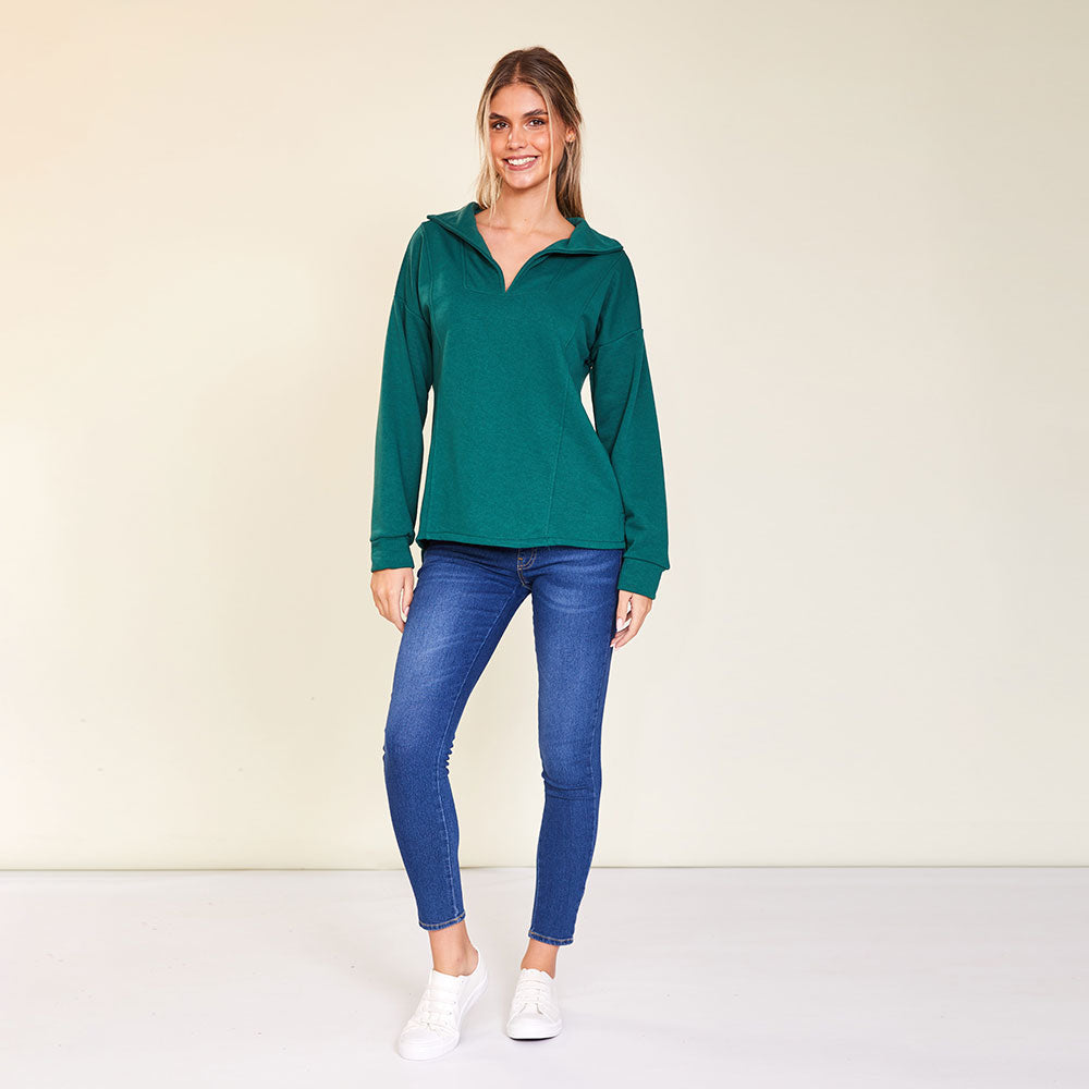 Hailey Jumper (Green & Black)
