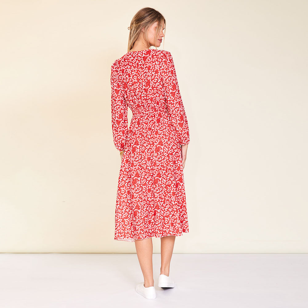 Carrie Dress (Red Daisy)