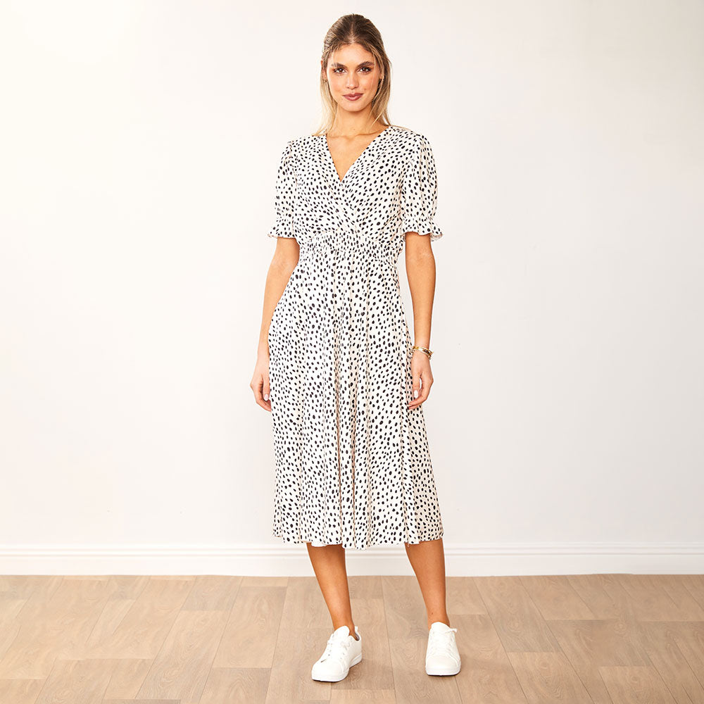 Belle Dress (Black Polka Dot) - The Casual Company