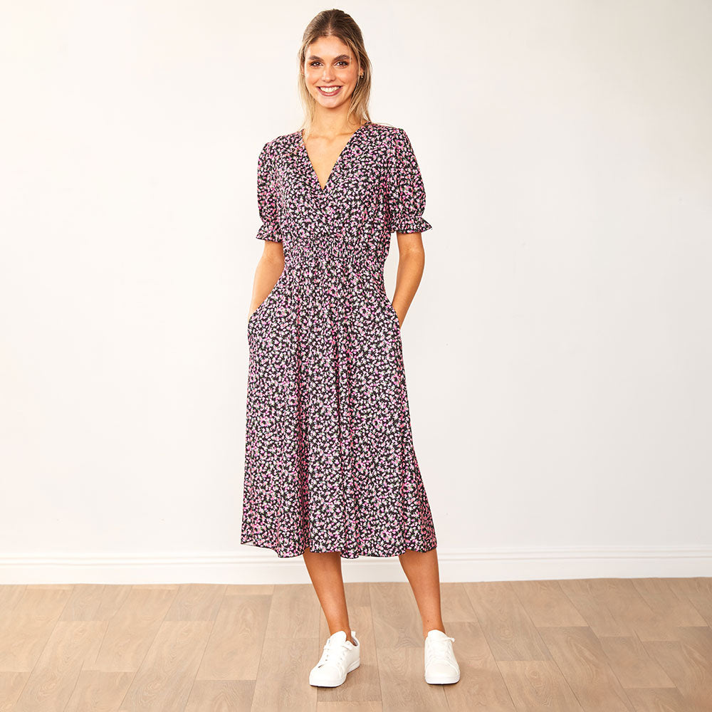 Belle Dress (Black Rose) - The Casual Company