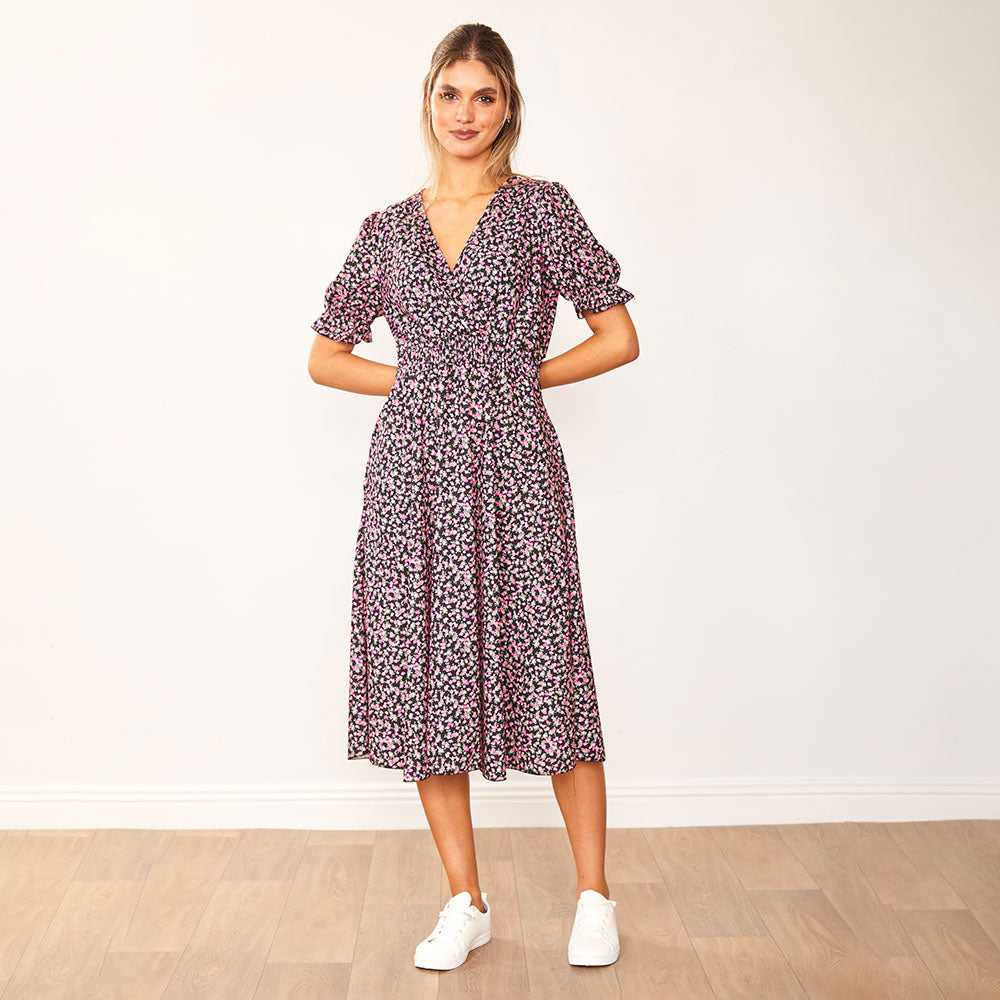 Belle Dress (Black Rose) - The Casual Company