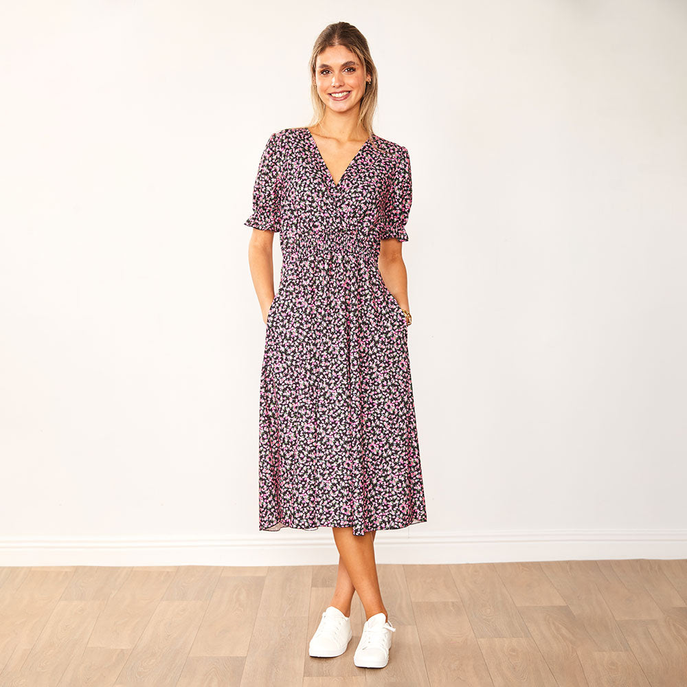 Belle Dress (Black Rose) - The Casual Company