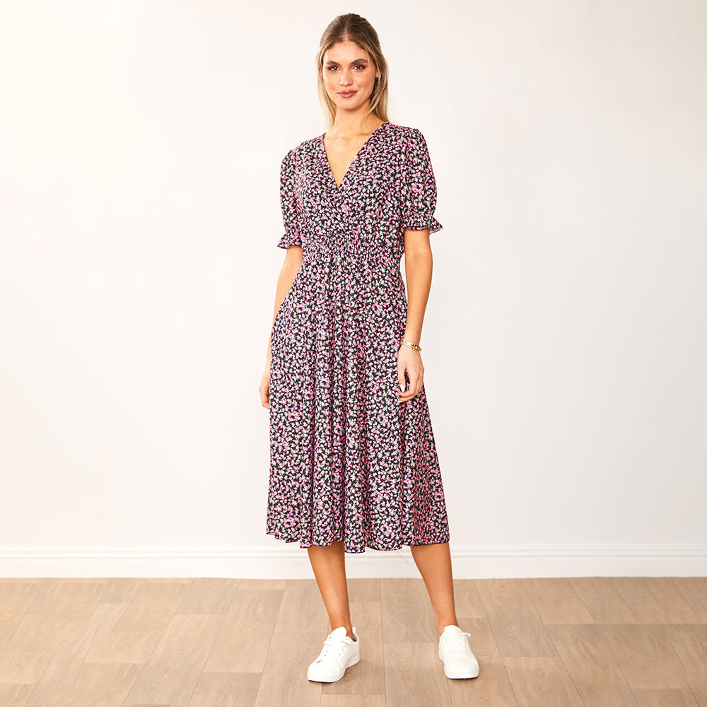 Belle Dress (Black Rose) - The Casual Company