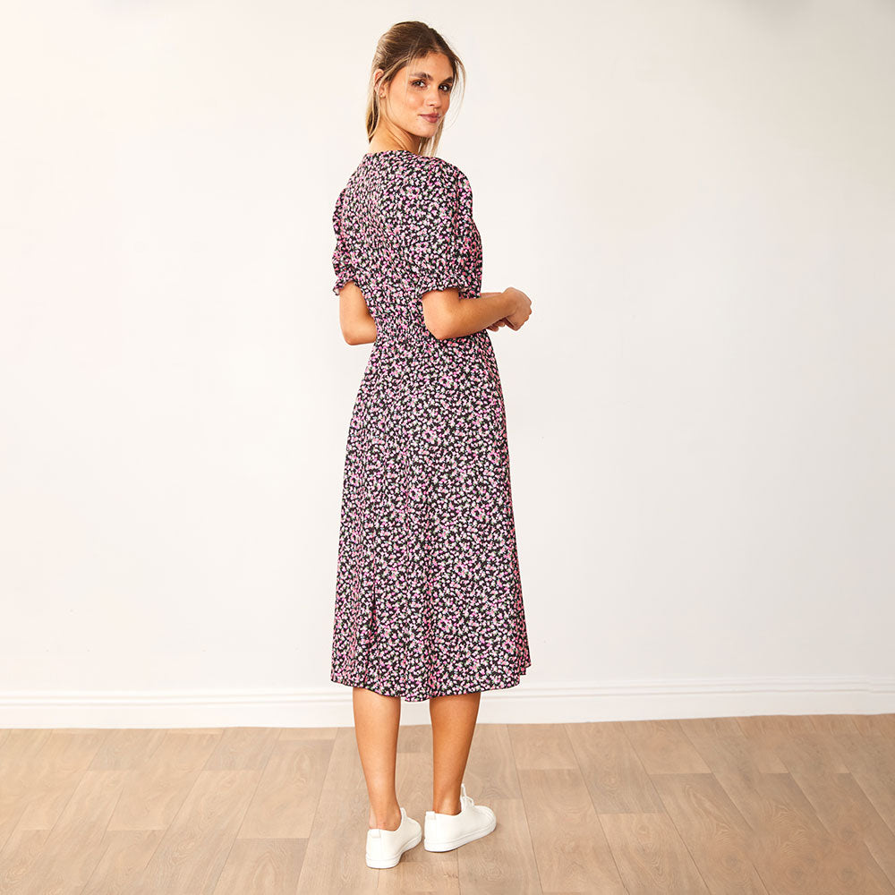 Belle Dress (Black Rose) - The Casual Company