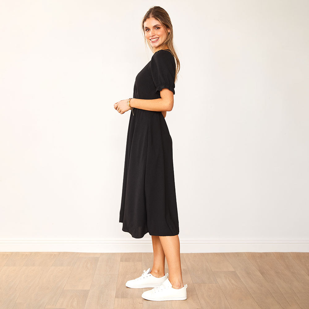 Belle Dress (Black) - The Casual Company