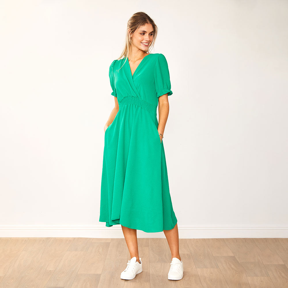 Belle Dress (Green) - The Casual Company