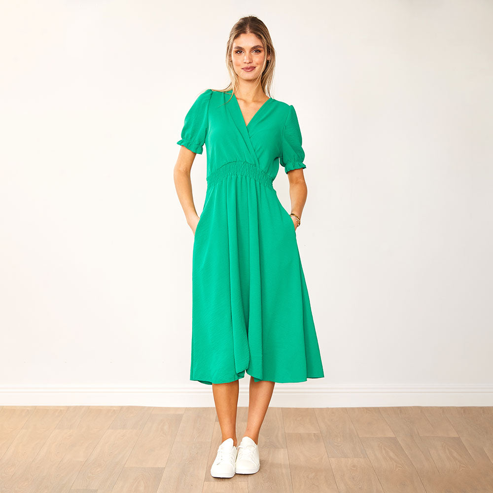 Belle Dress (Green) - The Casual Company