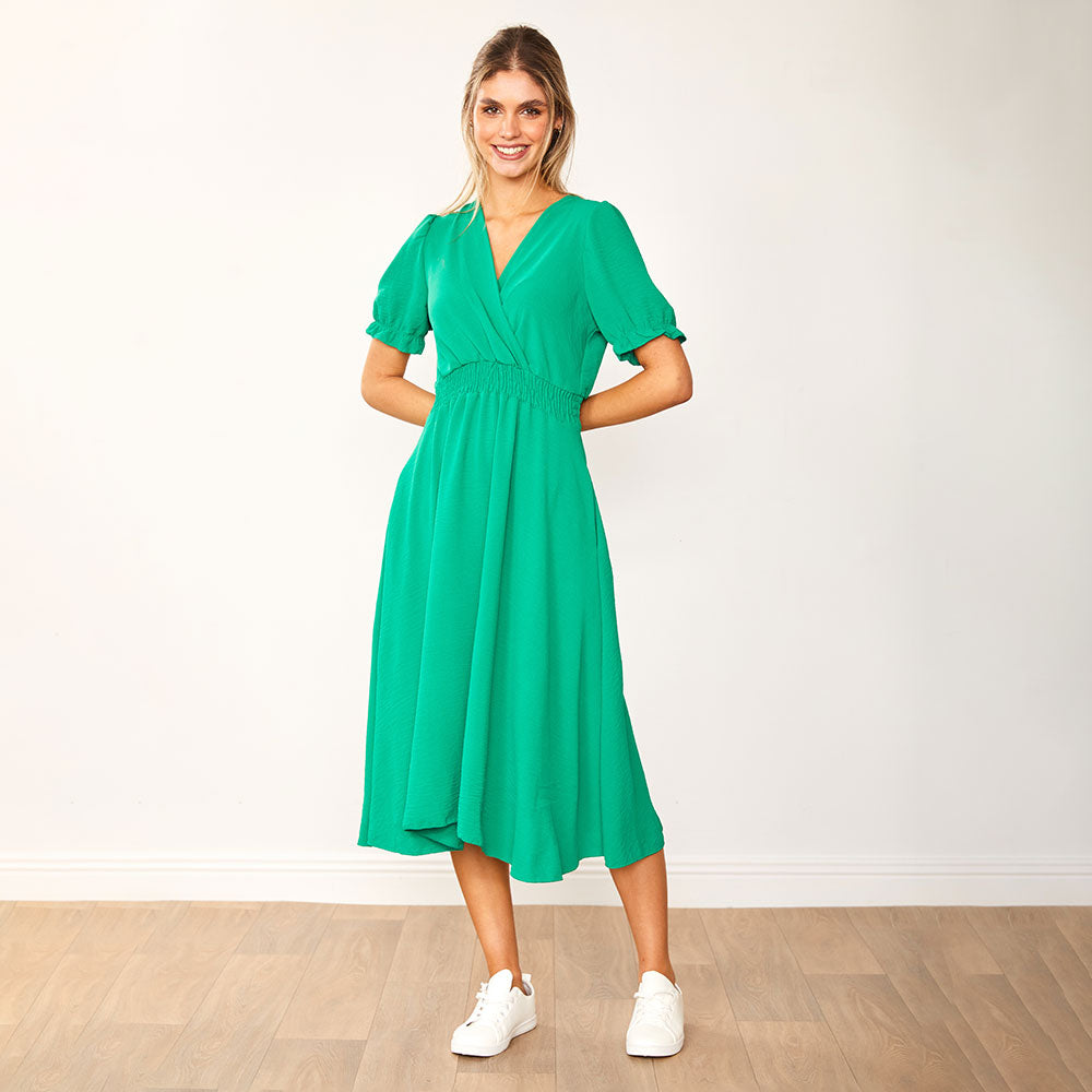 Belle Dress (Green) - The Casual Company