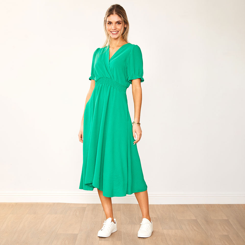 Belle Dress (Green) - The Casual Company
