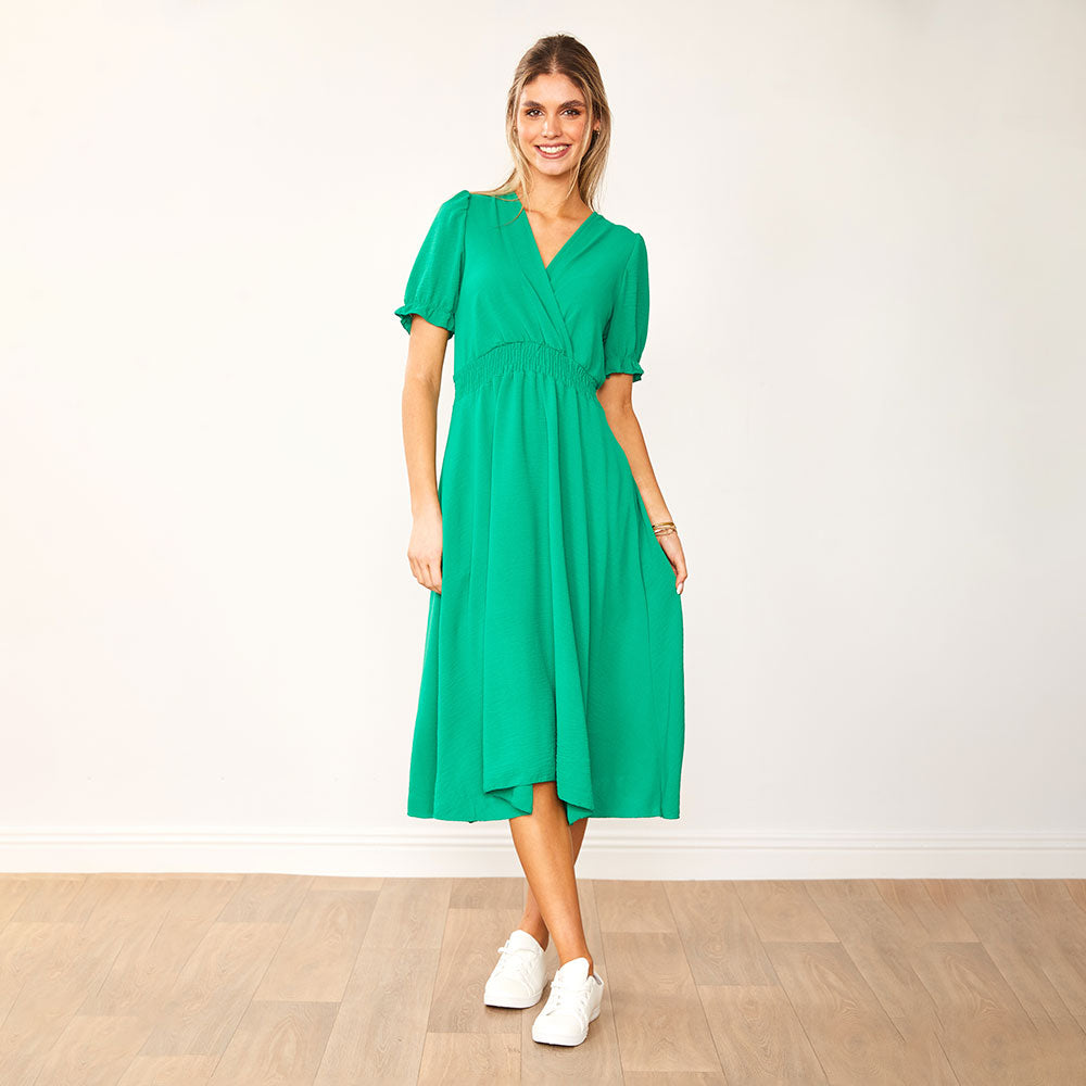 Belle Dress (Green) - The Casual Company