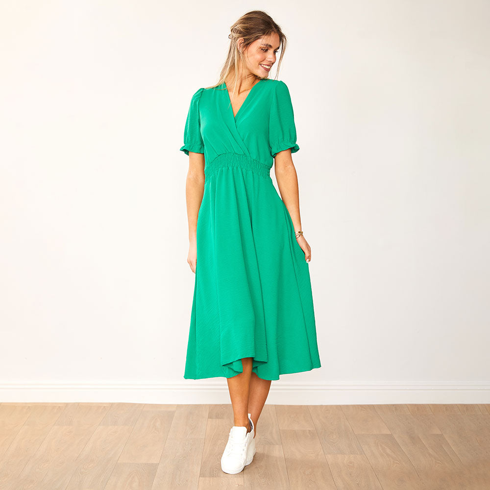 Belle Dress (Green) - The Casual Company