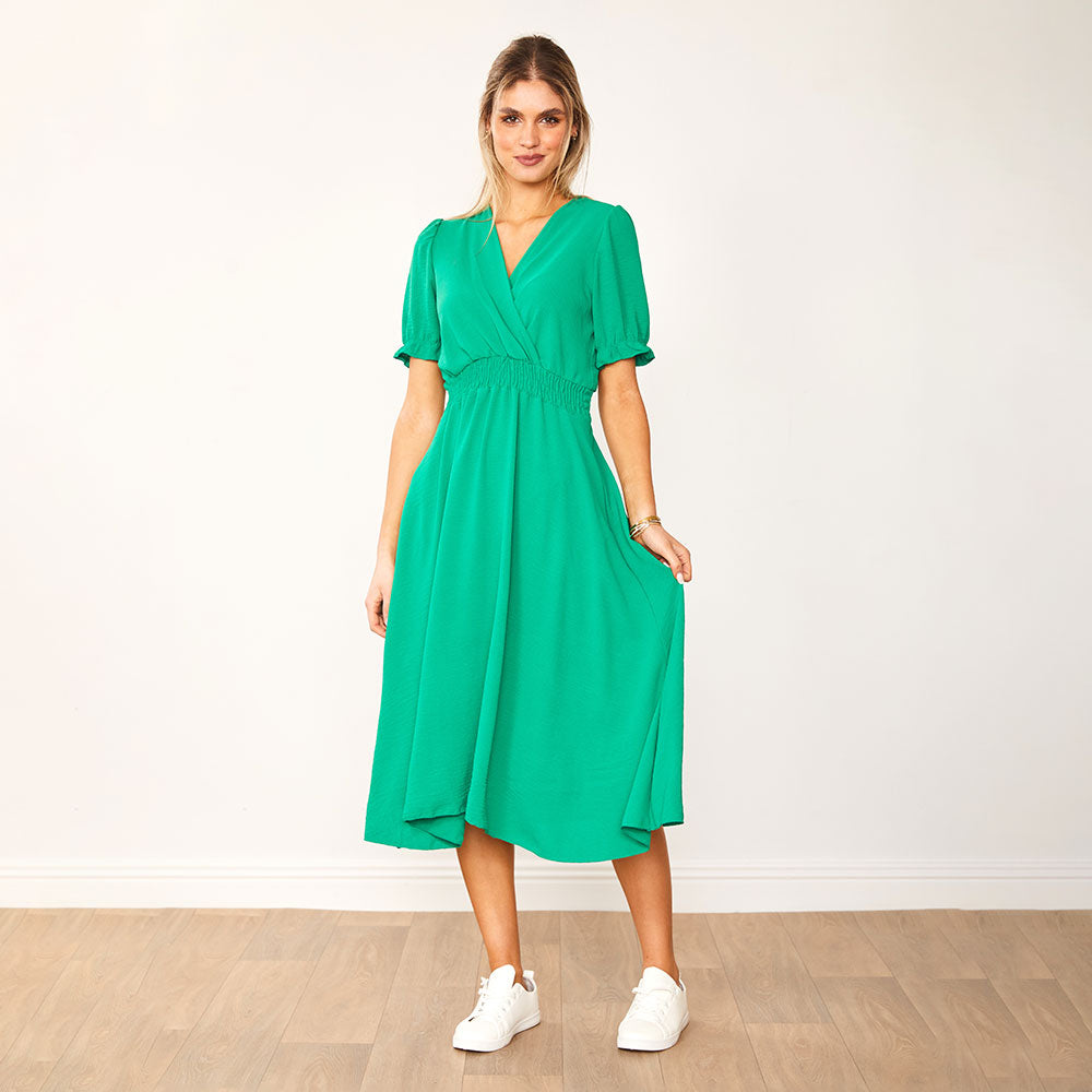 Belle Dress (Green) - The Casual Company