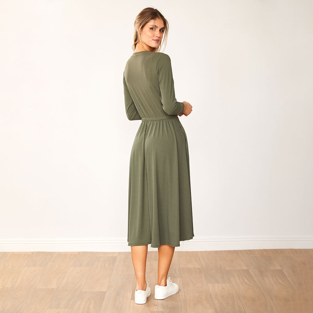 Heidi Dress (Khaki)