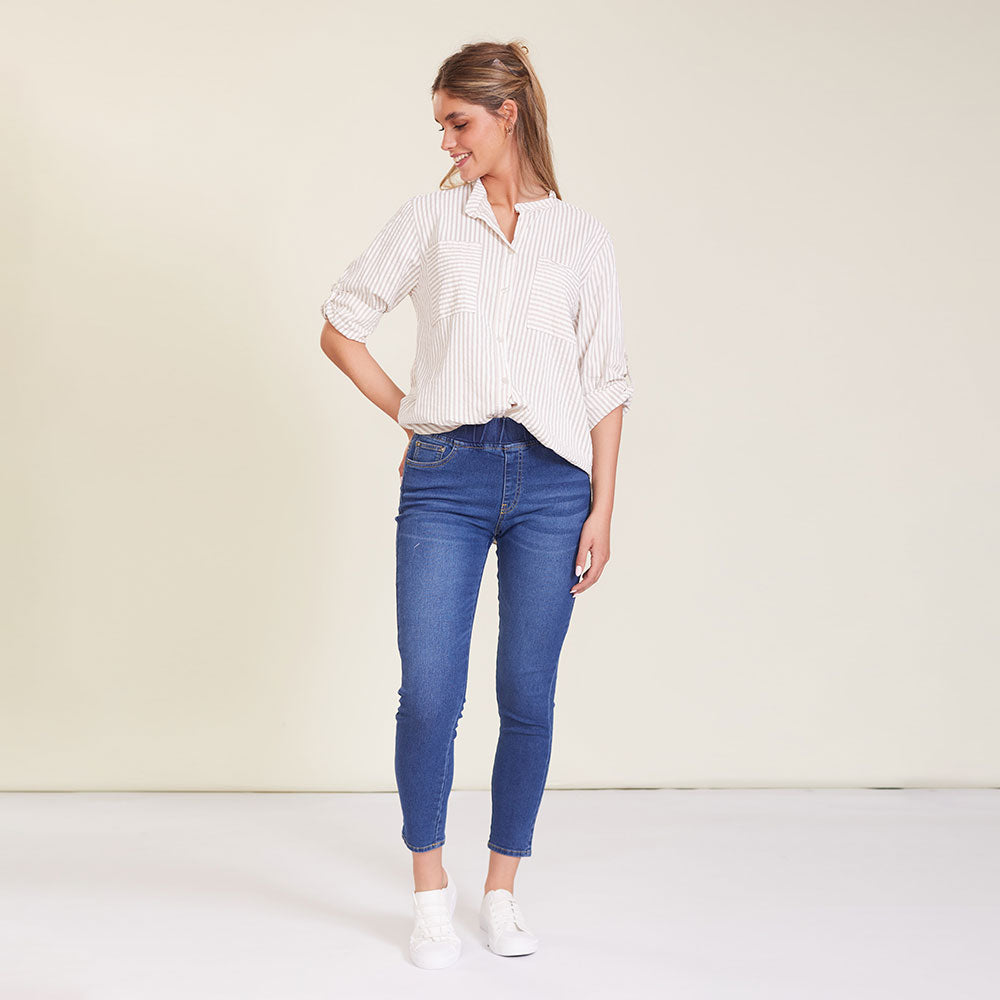 Louis Shirt (Cream stripe)