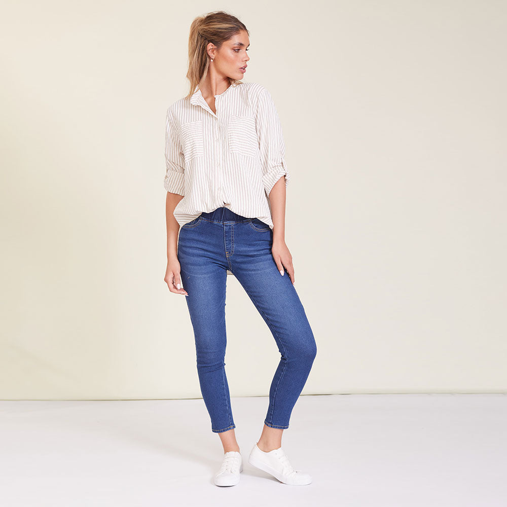 Louis Shirt (Cream stripe)