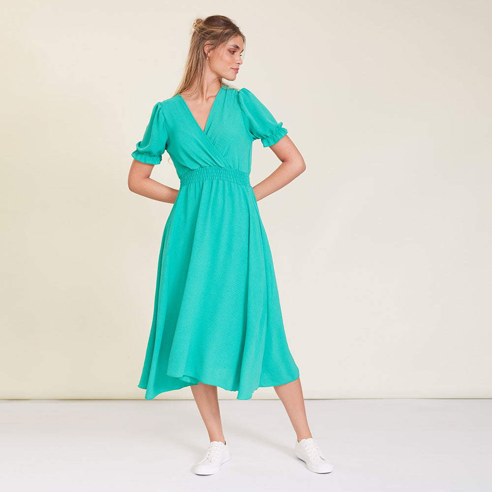Belle Dress (Green) - The Casual Company