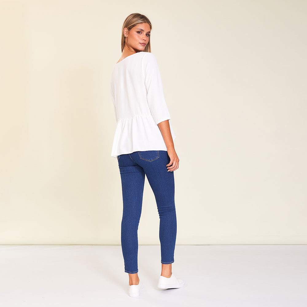 Naomi Top (White) - The Casual Company