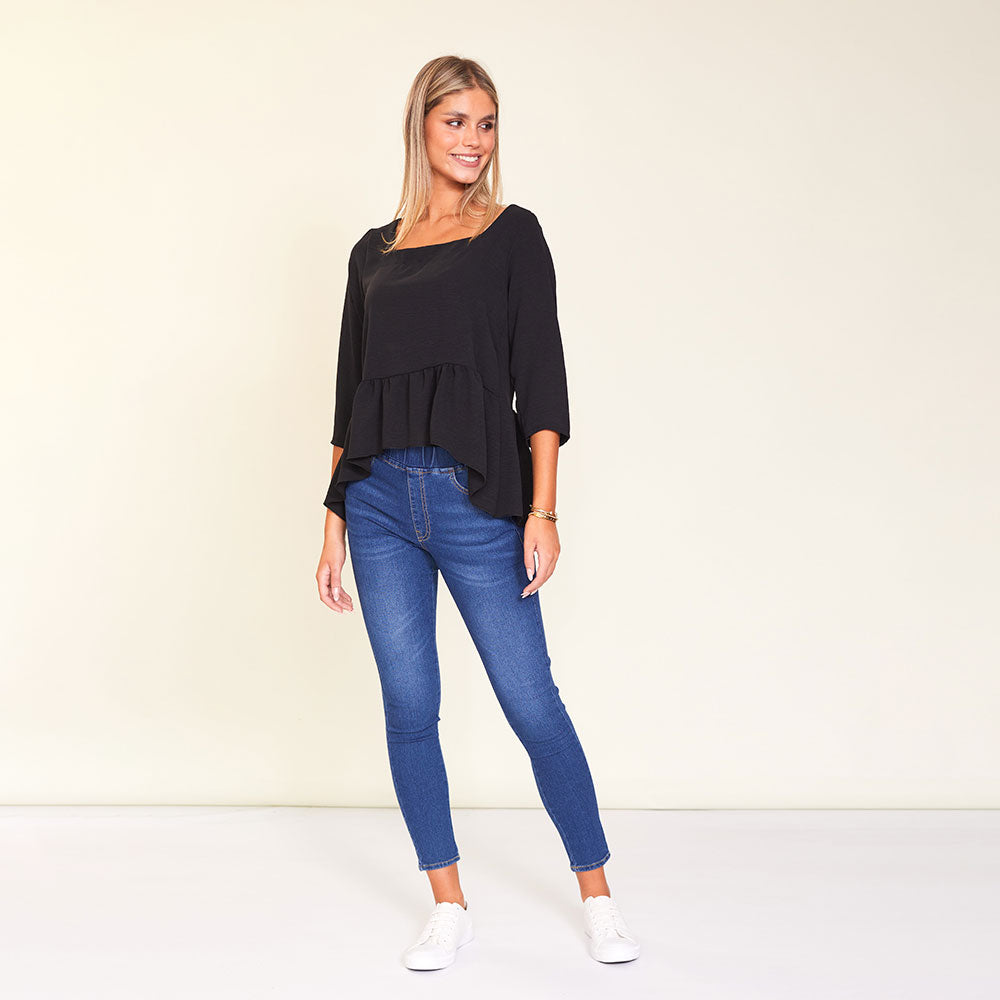 Naomi Top (Black) - The Casual Company