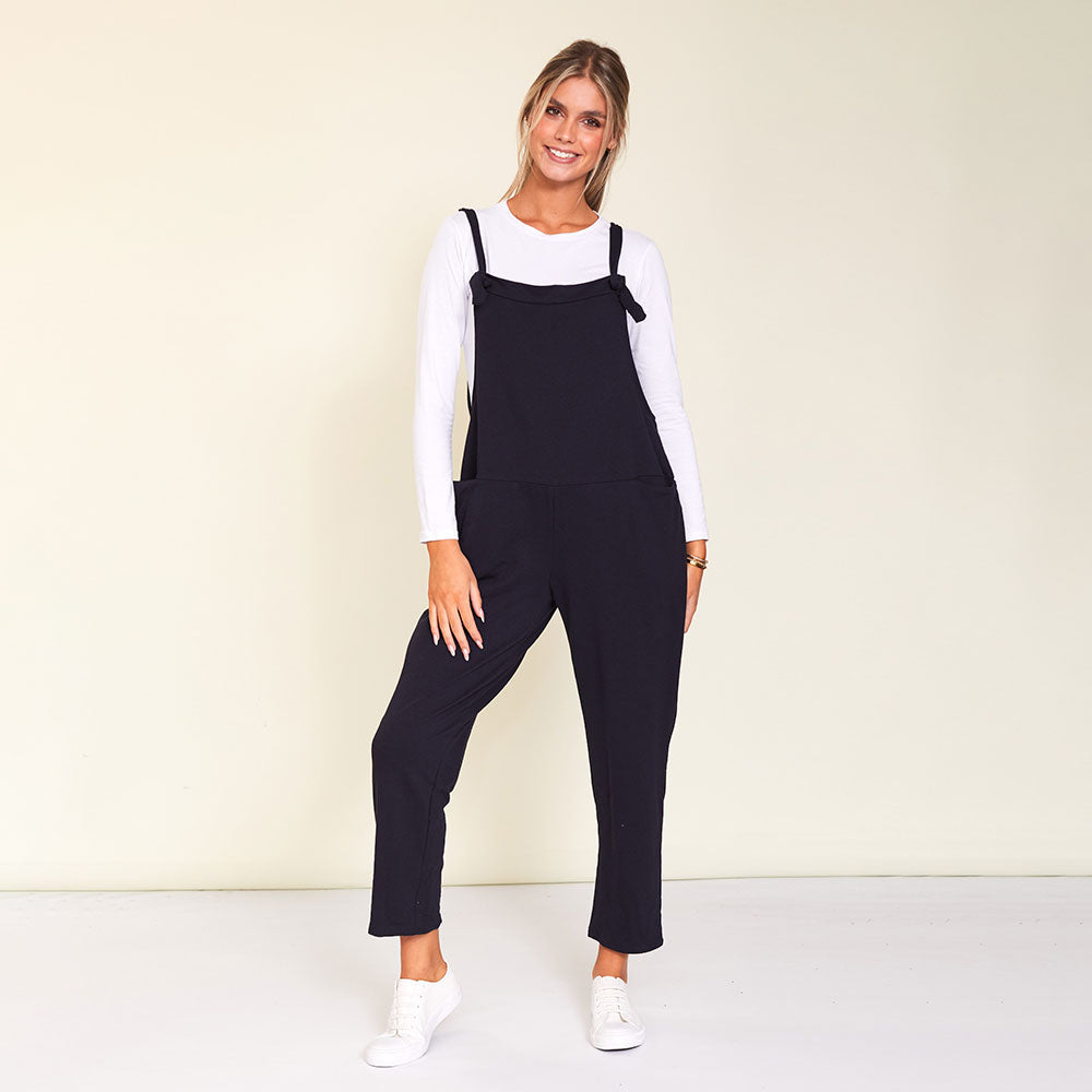 Ashley Dungaree (Navy) - The Casual Company