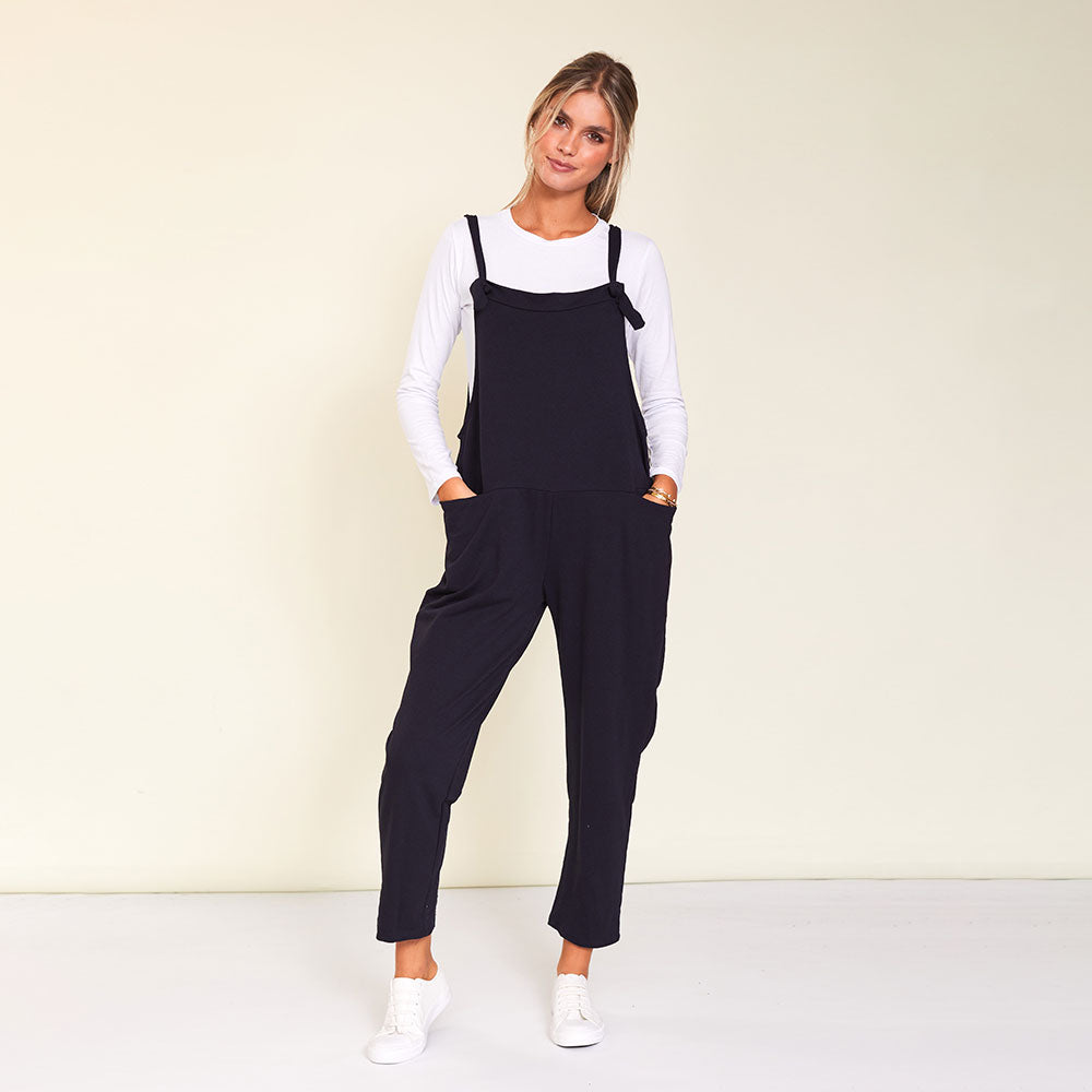 Ashley Dungaree (Navy) - The Casual Company