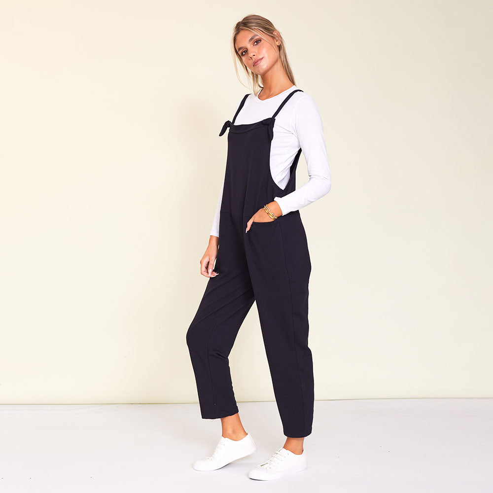 Ashley Dungaree (Navy) - The Casual Company
