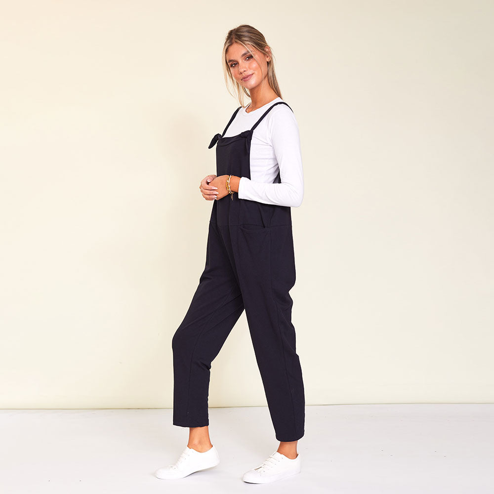 Ashley Dungaree (Navy) - The Casual Company