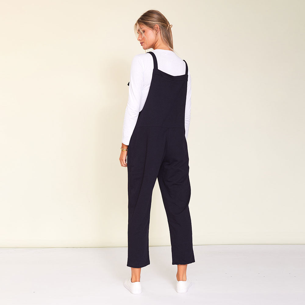 Ashley Dungaree (Navy) - The Casual Company