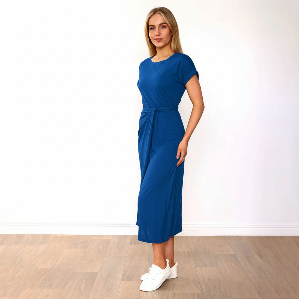 Lenny Dress in cobalt – women's dress – view 12