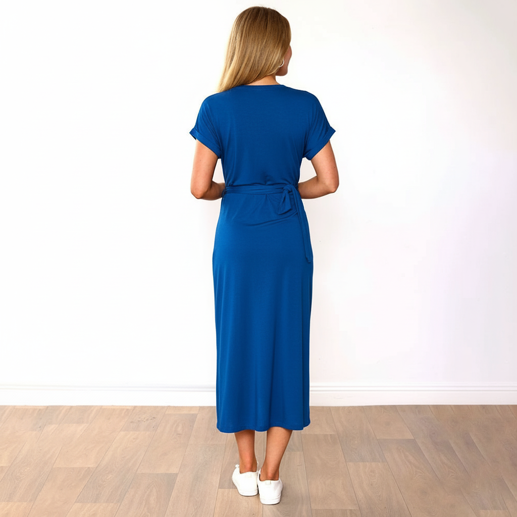 Lenny Dress in cobalt – women's dress – view 16