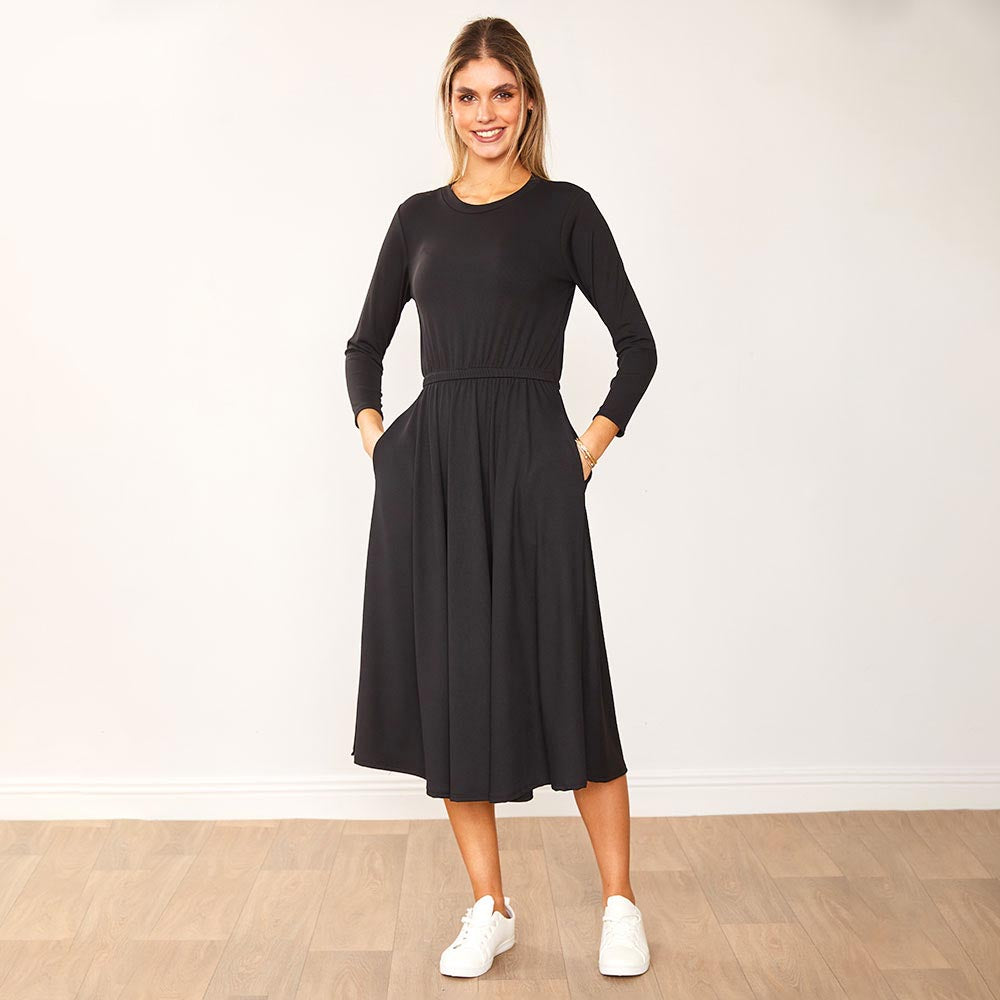 Heidi Dress Black & Khaki (2 for €68)
