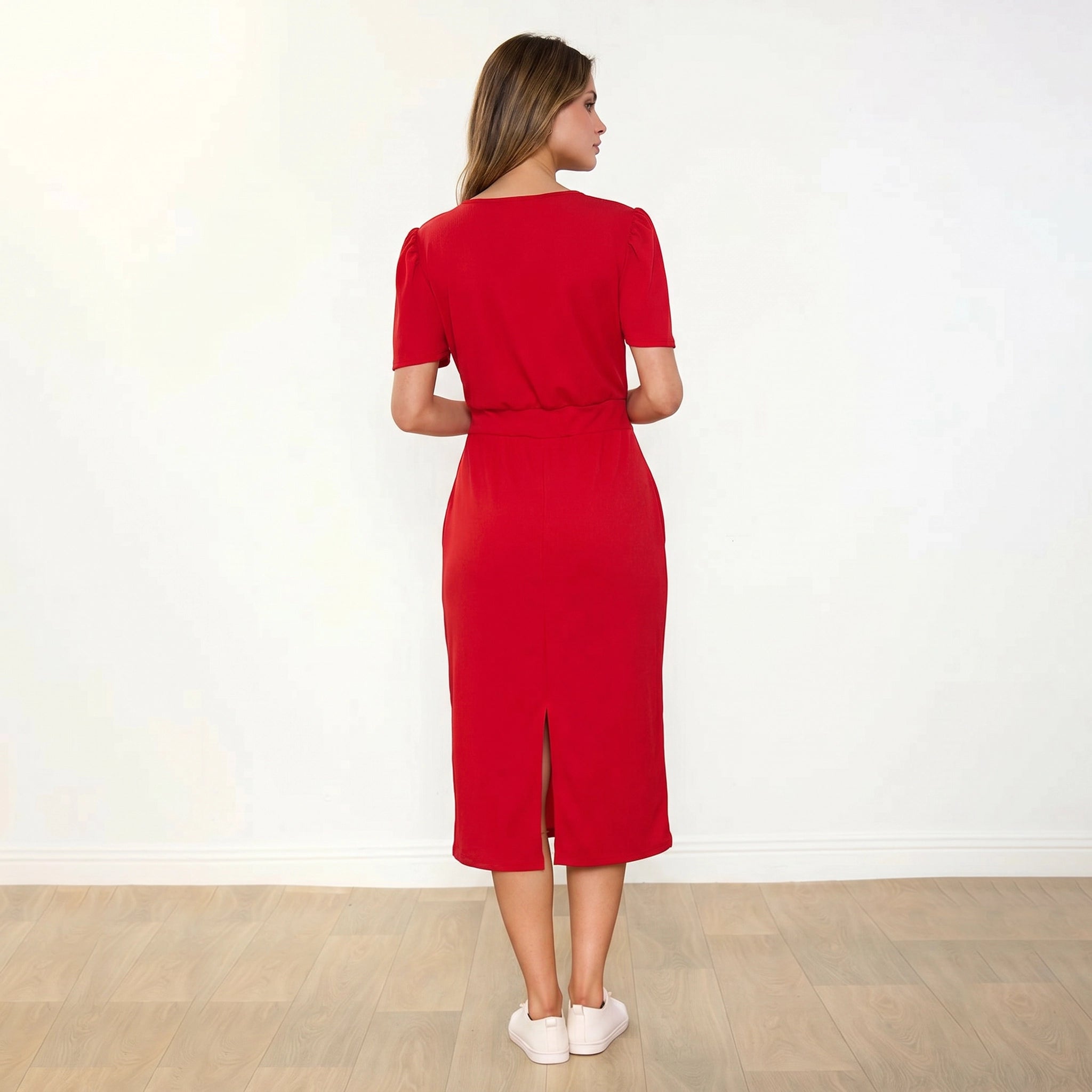 Lois Dress Red - Back