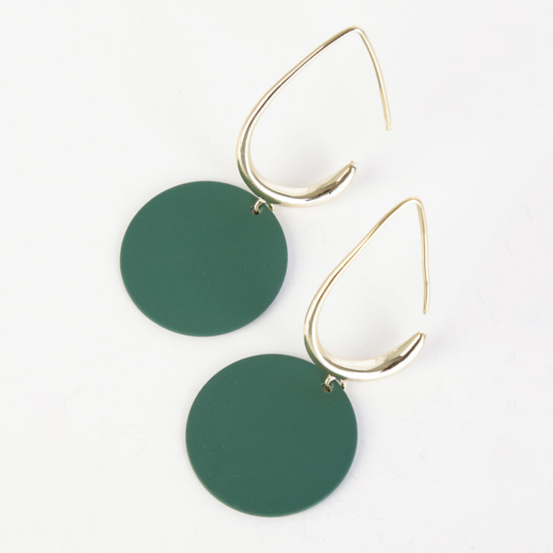 Doria Drop Earring (Forrest Green)