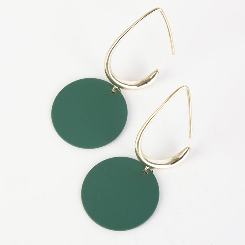 Doria Drop Earring (Forrest Green)
