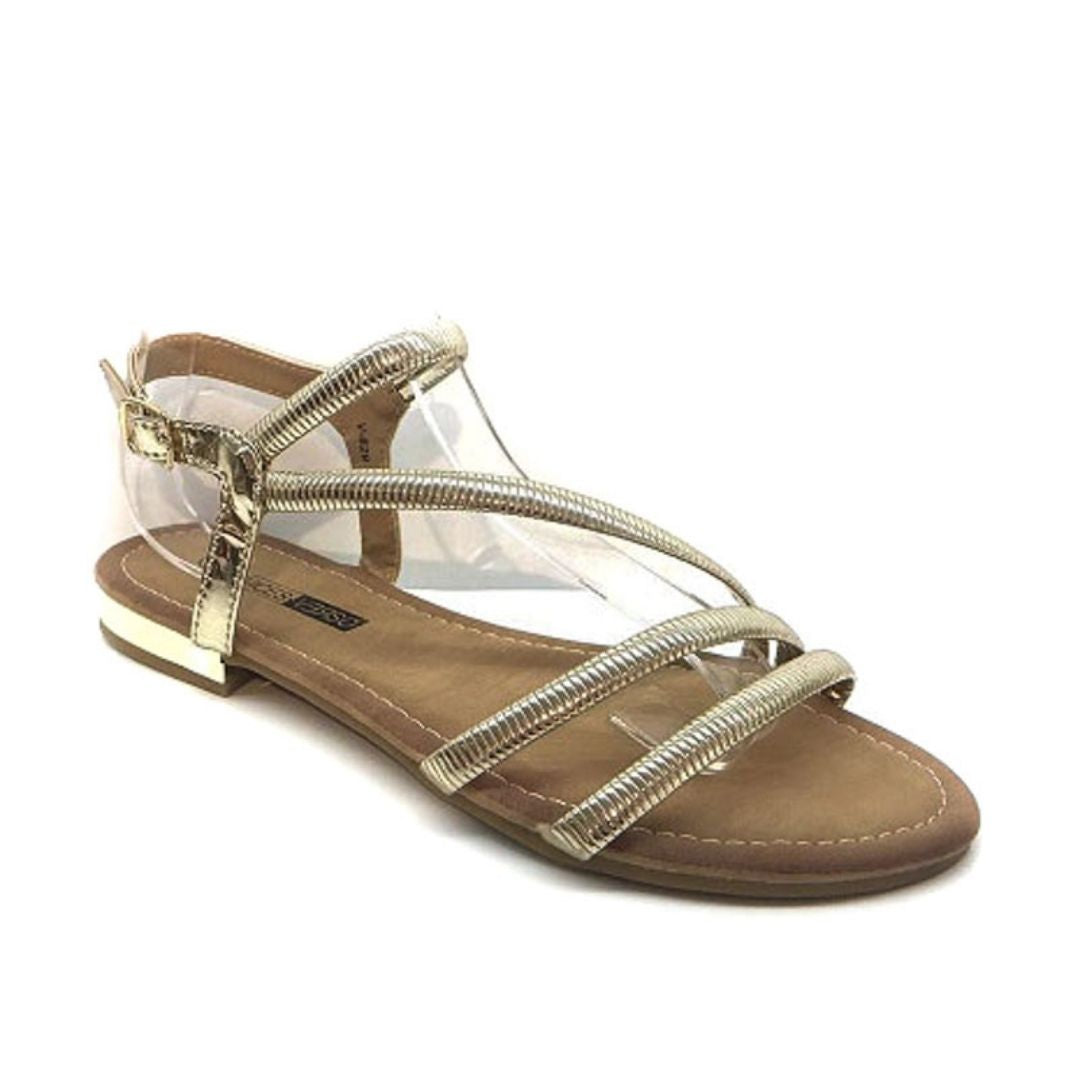 Annu Sandal (Gold) - The Casual Company
