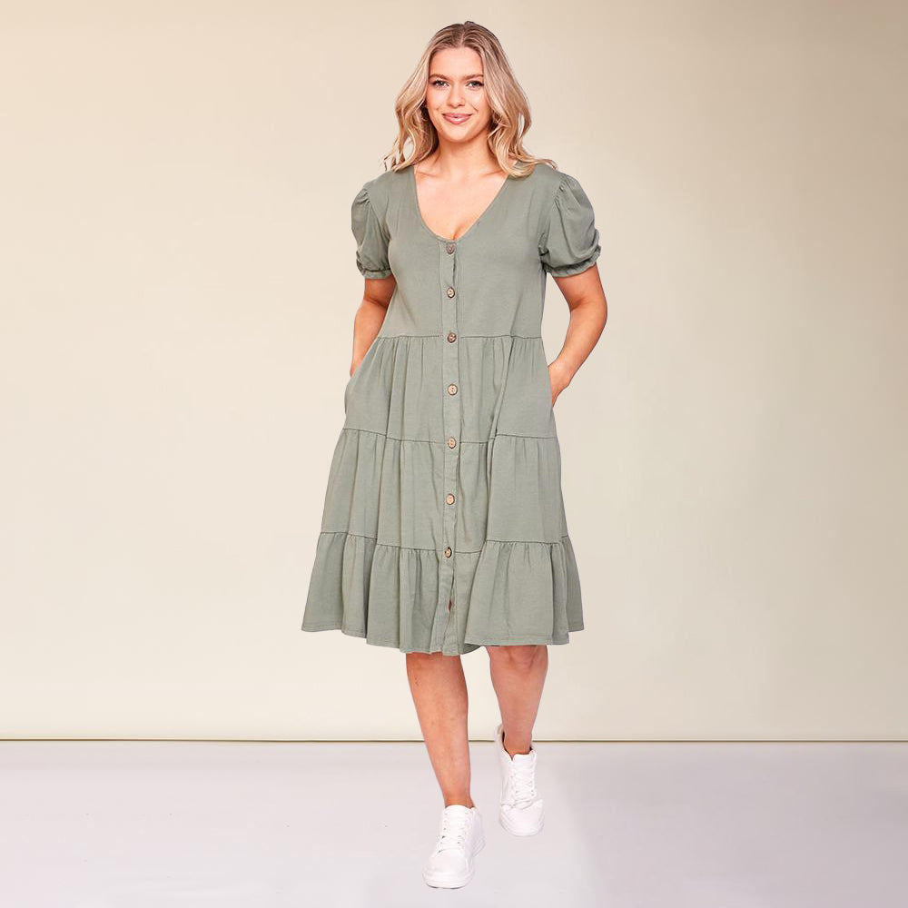Jordyn Dress (Khaki)