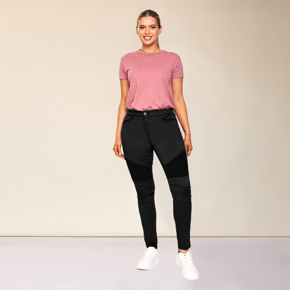 Cameron Biker Trousers (Black)