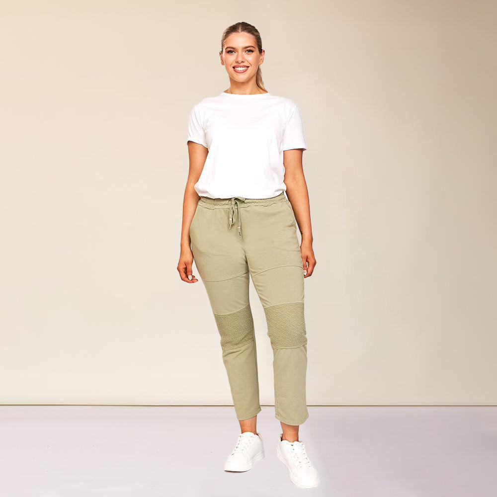 Blake Biker Jogger (Khaki) - The Casual Company