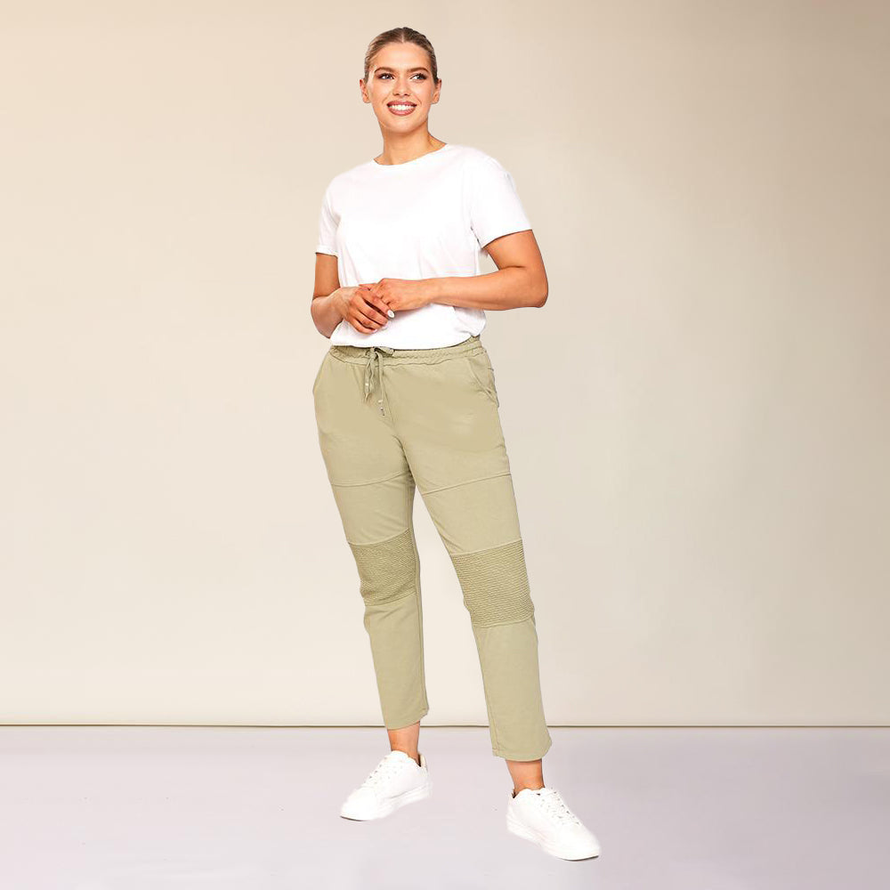 Blake Biker Jogger (Khaki) - The Casual Company
