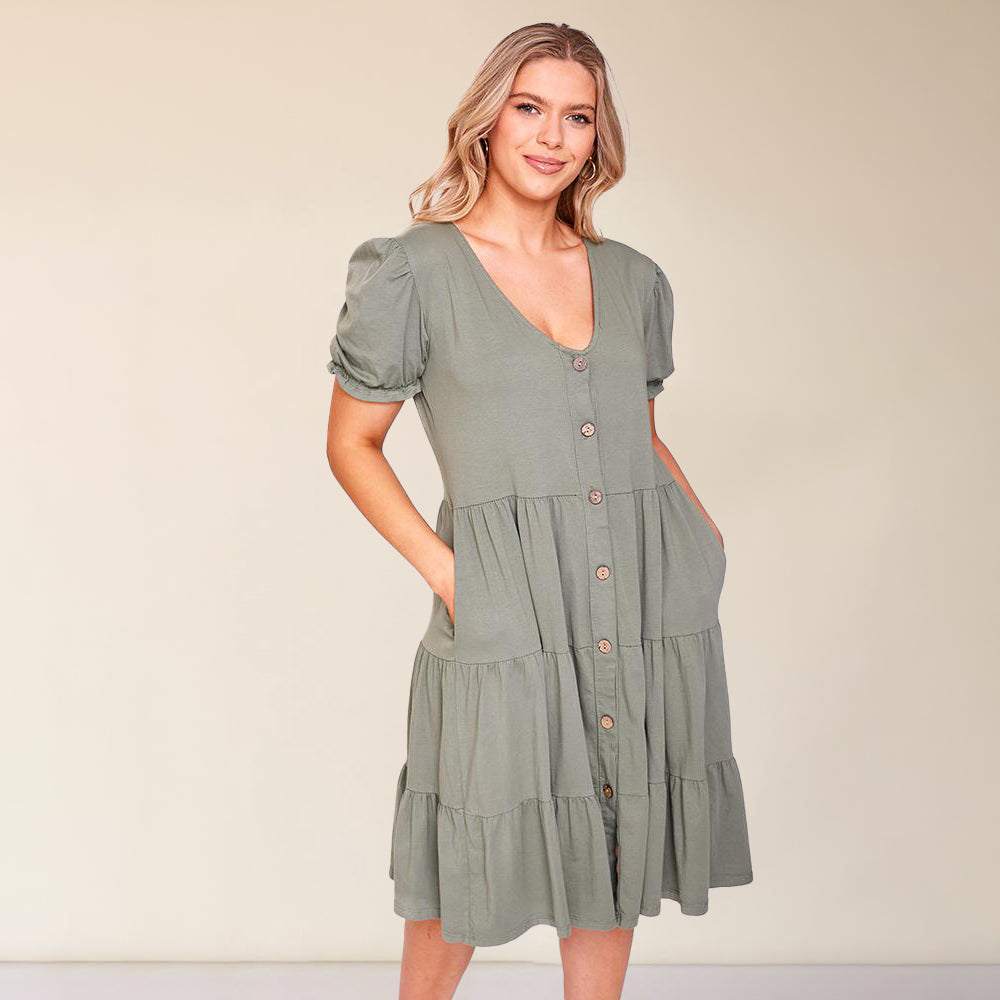 Jordyn Dress (Khaki)